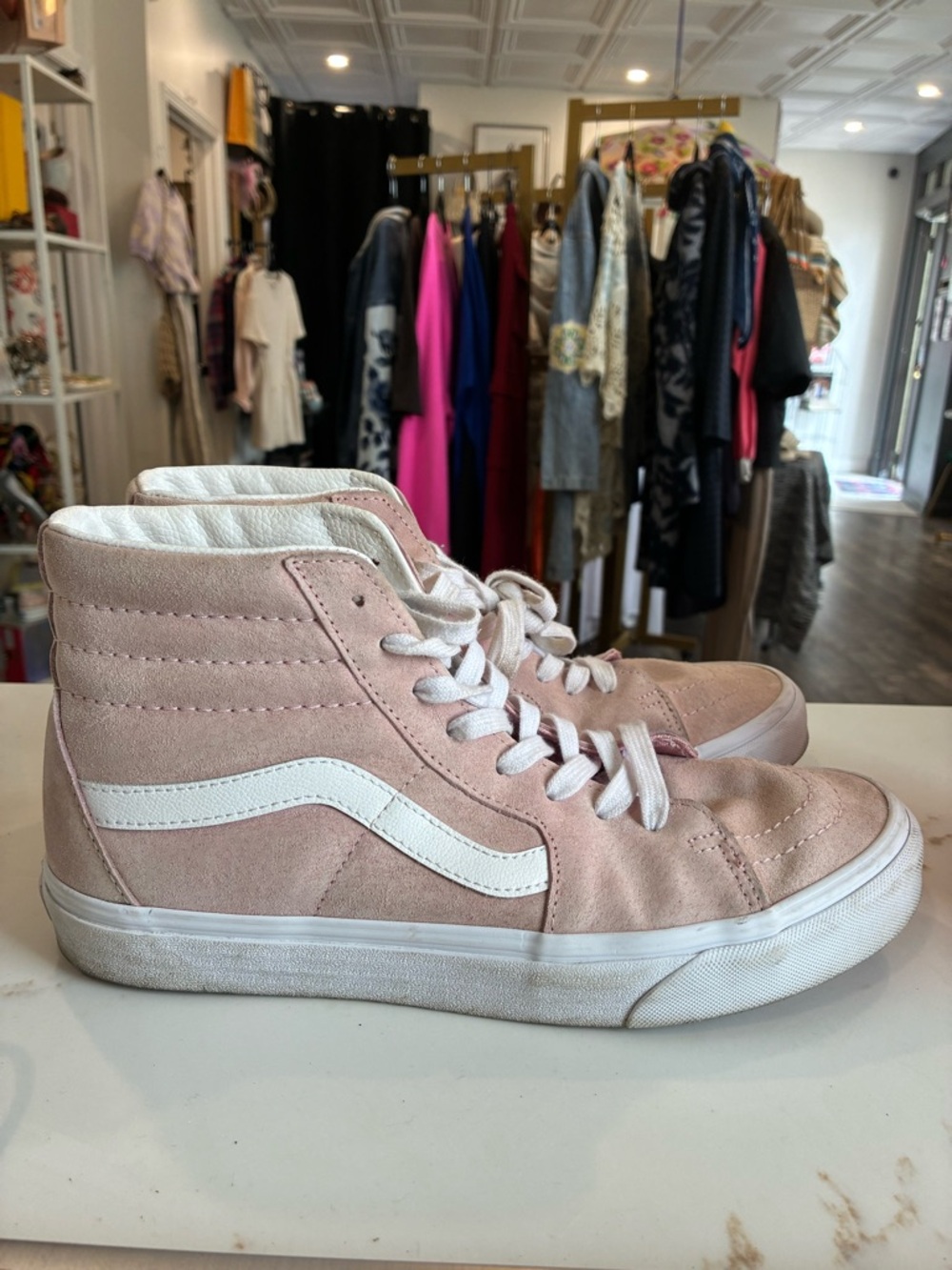 Vans Sk8-Hi Inspired Pink High-Top Skate Sneakers